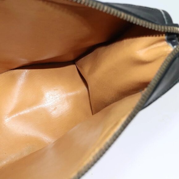 GUCCI GG Canvas Clutch Bag Black Gold Auth 119645 - Picture 13 of 15